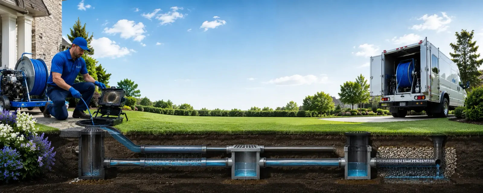 Outdoor drain cleaning information for Orland, IN